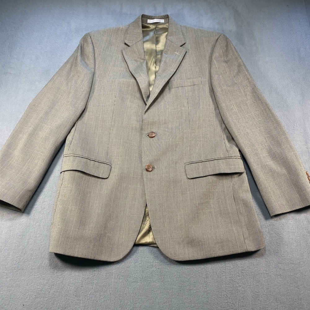 Lauren Ralph Lauren Mens Sport Coat Brown Houndstooth‎ 40R